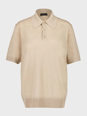 Beige Linen Cotton Polo Shirt Tops Mens - men's t-shirts outlet