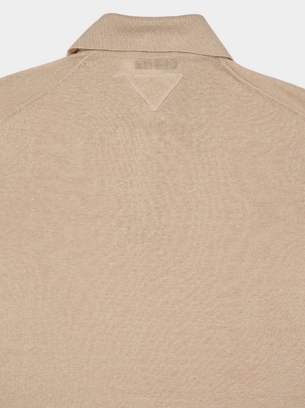 Beige Linen Cotton Polo Shirt