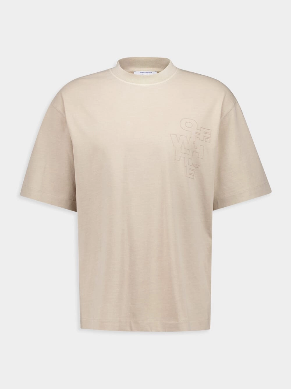 Beige Outline Arrow Skate T-Shirt Tops Mens - flannel shirts