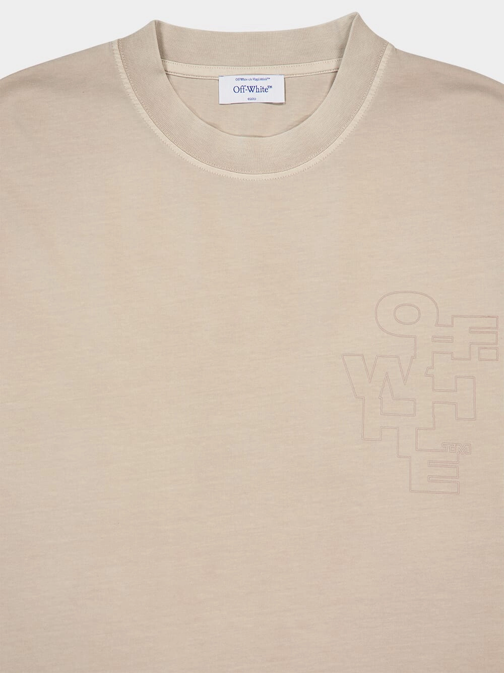 Beige Outline Arrow Skate T-Shirt
