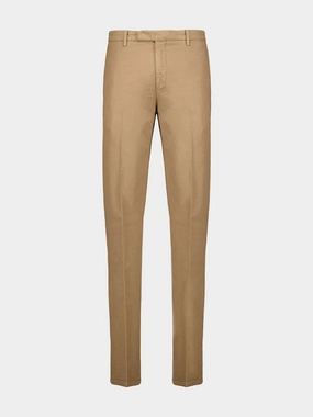 Beige Pressed-Crease Trousers Bottoms Mens - cheap mens shorts online