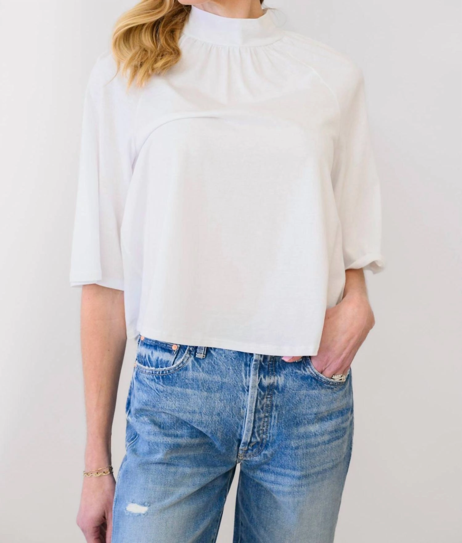 Bell Top In White