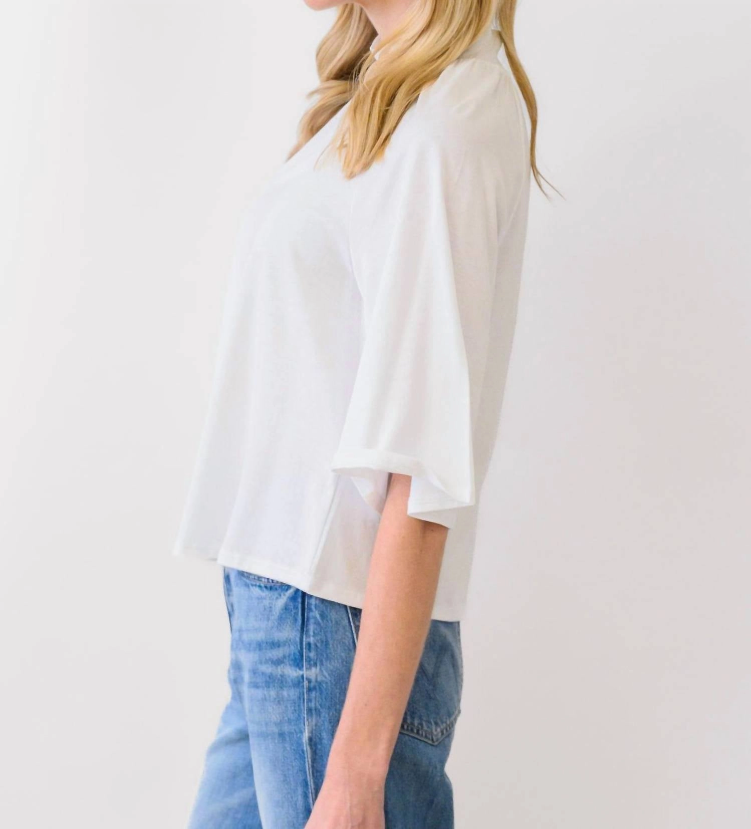 Bell Top In White