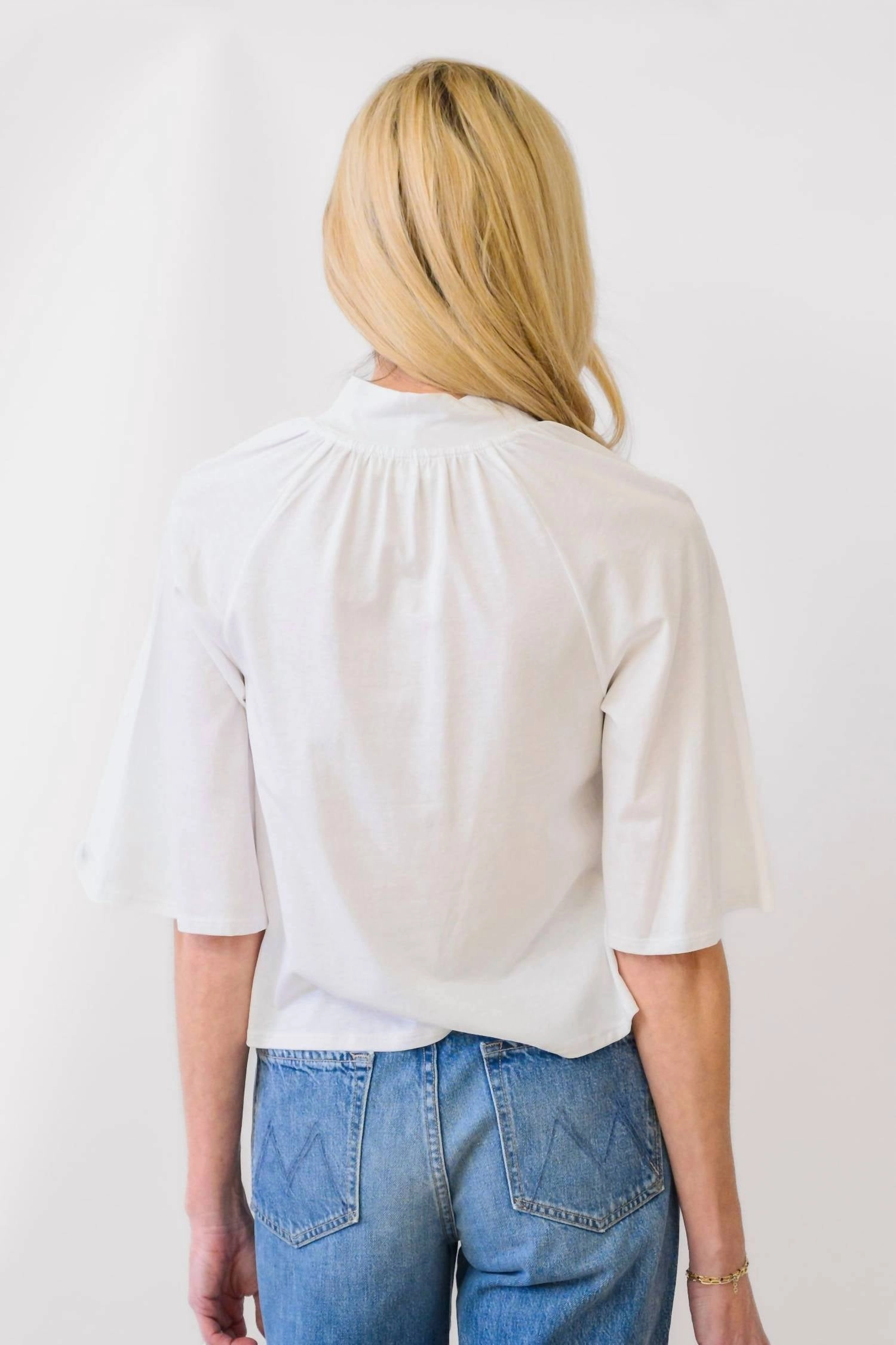 Bell Top In White