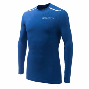 Beretta Flash Seamless L/S Base Layer Navy / Beretta Blue henley shirts online