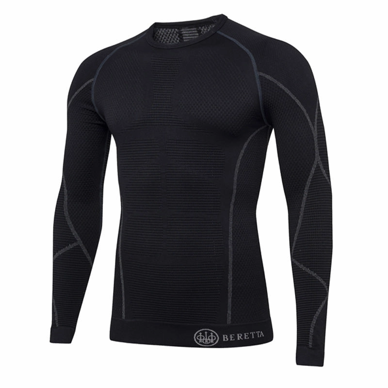 Beretta HT Body Mapping 3D L/S Tee Black henley shirts online