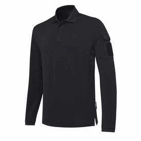 Beretta Miller Polo Long Sleeves Black mens t-shirts outlet