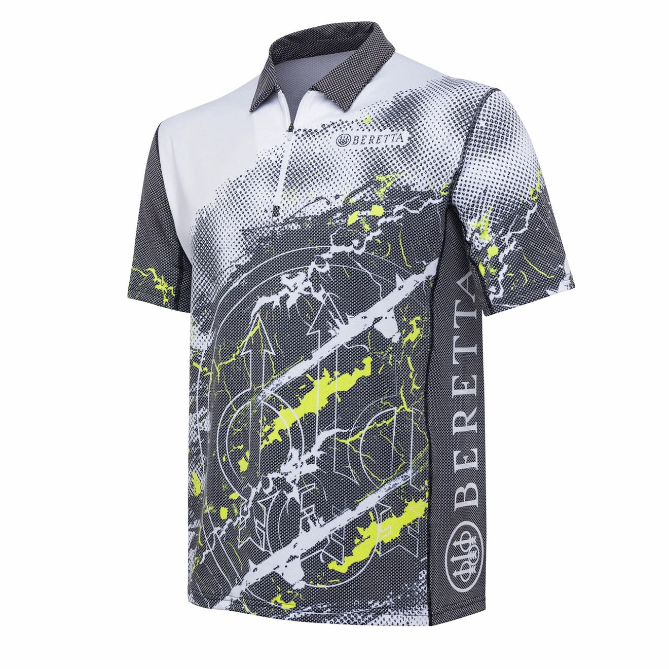 Beretta Rush Trident Polo Grey & White mens t-shirts outlet