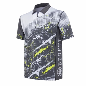 Beretta Rush Trident Polo Grey & White mens t-shirts outlet