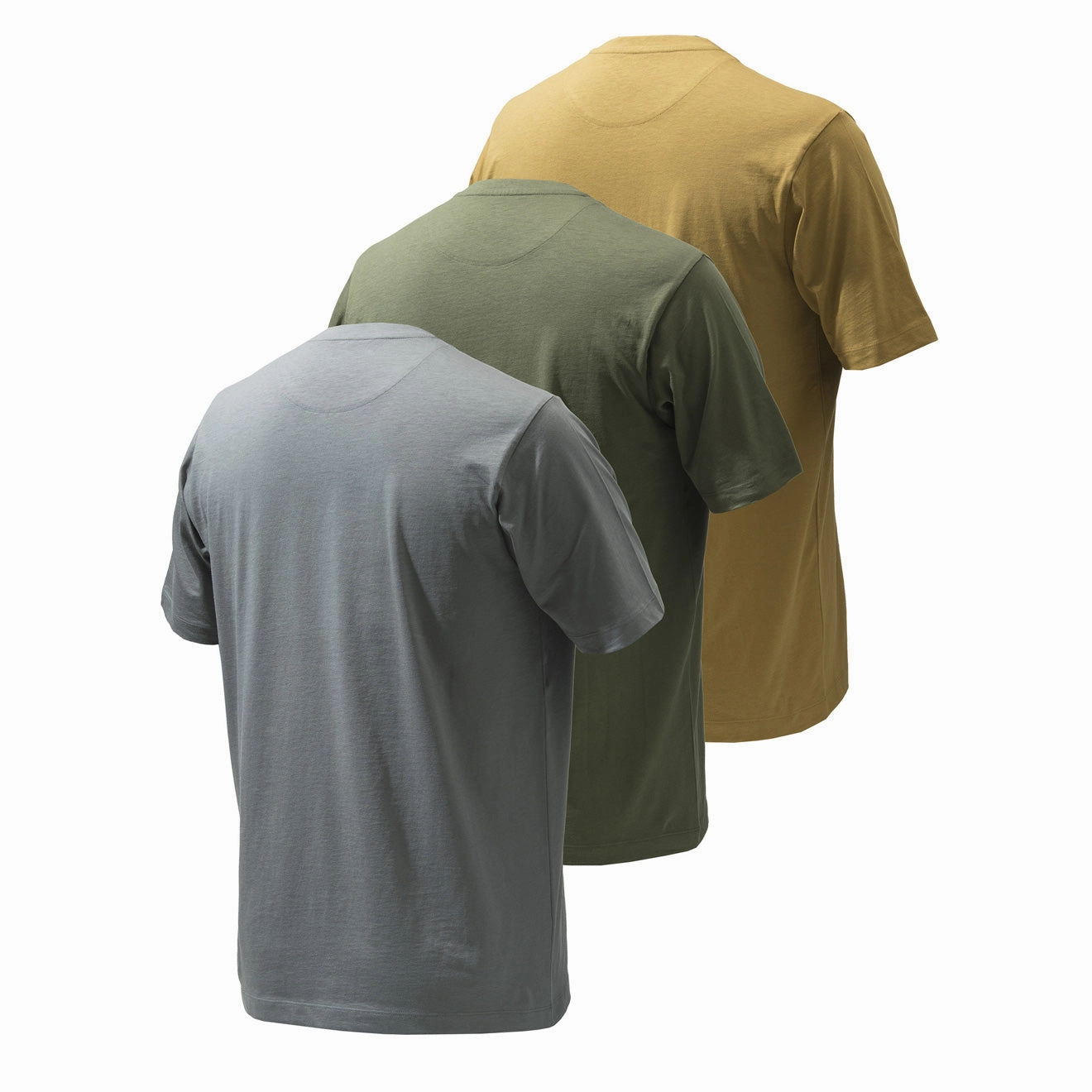 Beretta Set of 3 Corporate T-Shirts Coyote / Smoked Pearl / Green