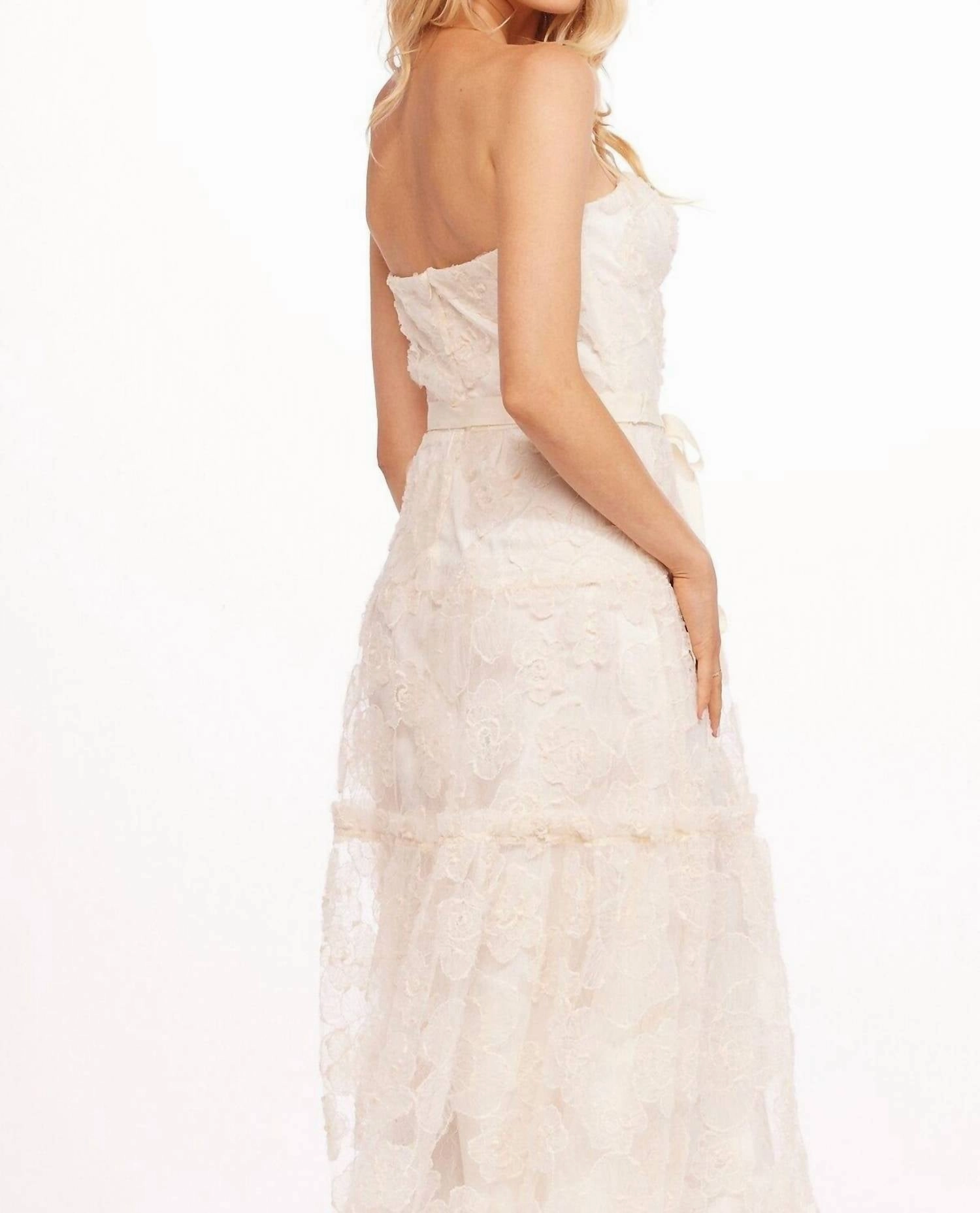 Bertina Dress In Carmel Cream