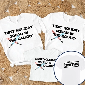 Best Holiday Squad In Galaxy Matching T-Shirts Holiday Collection - holiday outfits clearance