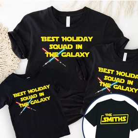 Best Holiday Squad In Galaxy Matching T-Shirts Holiday Collection - holiday outfits clearance
