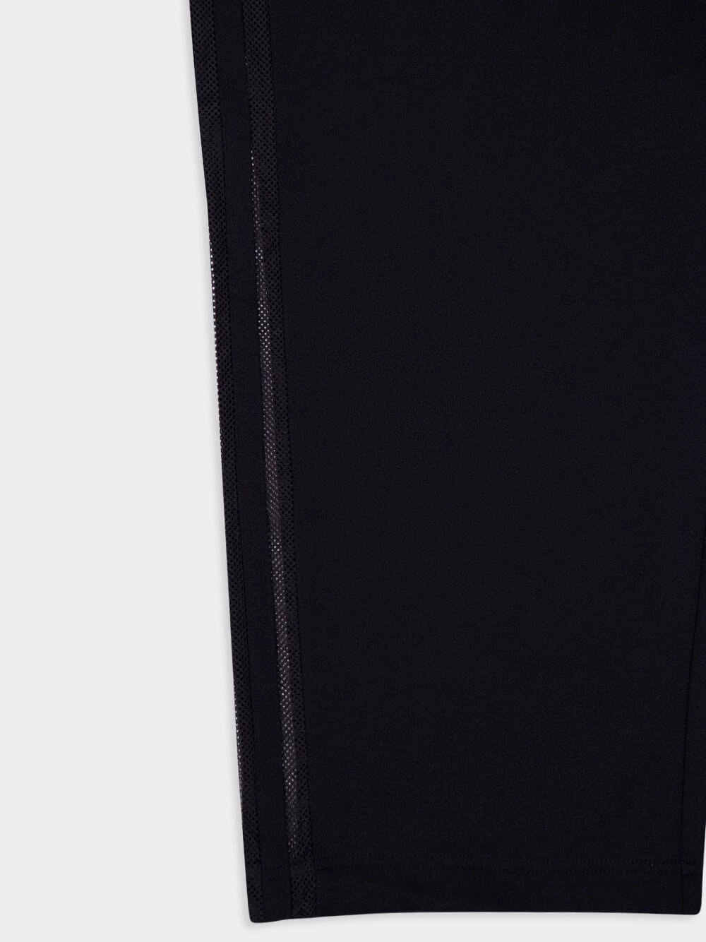 Black 3-Stripes Mesh Casual Trousers
