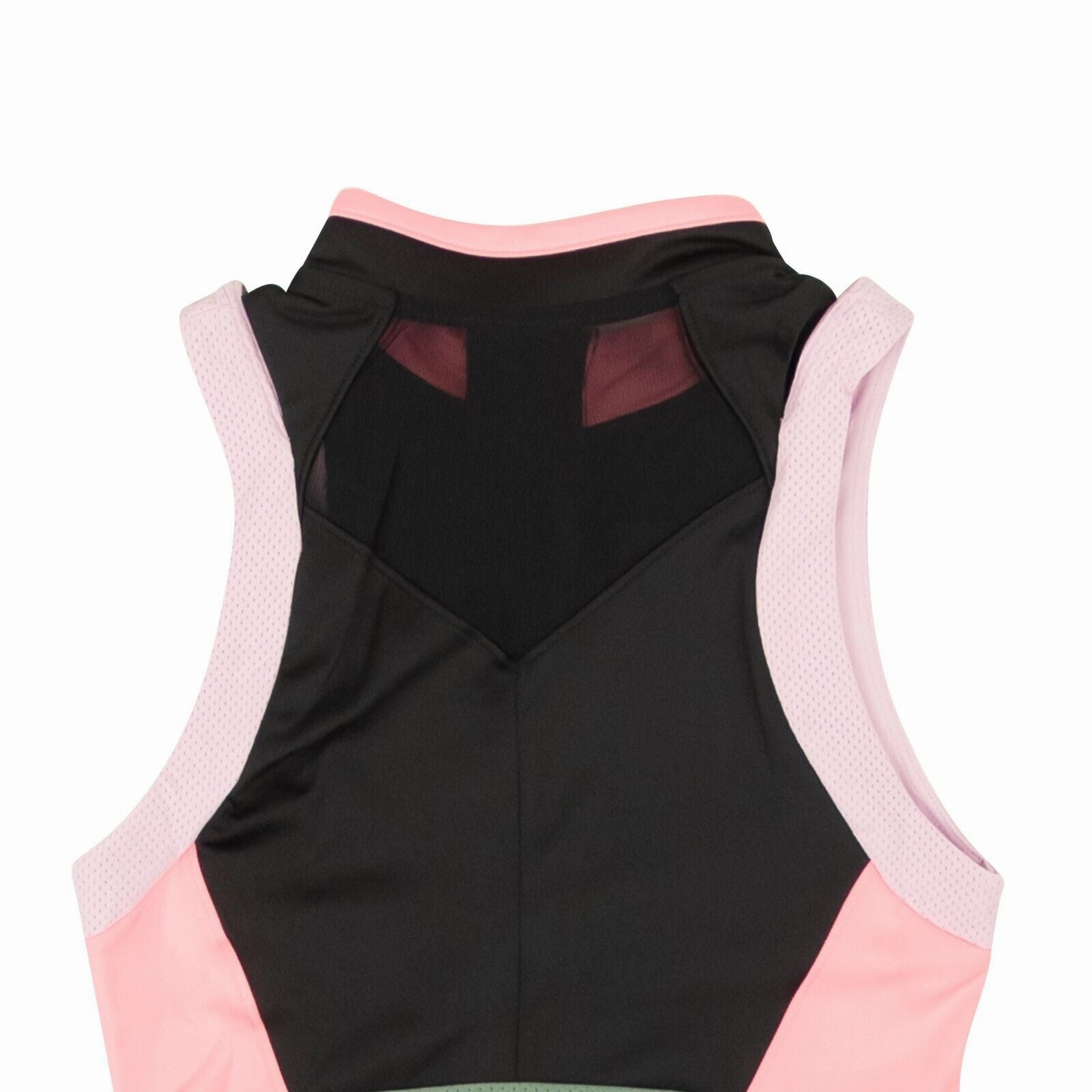 Black Arctic Pink Polyester 7 Green Heatwave Crop Top