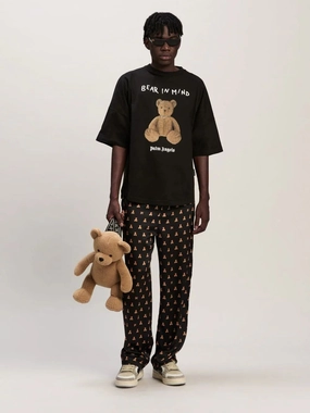 Black Bear In Mind Oversize T-Shirt Tops Mens - flannel shirts
