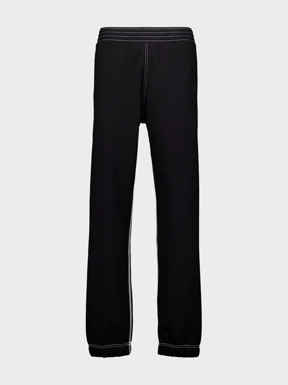 Black Casual Sweatpants with Elasticated Bottom Bottoms Mens - cheap mens shorts online