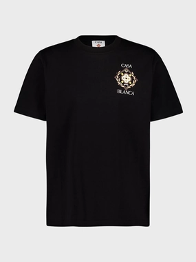 Black Championship Diamond Print T-Shirt Tops Mens - flannel shirts