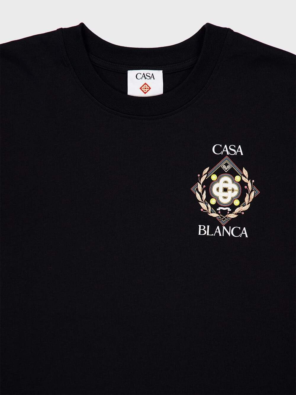 Black Championship Diamond Print T-Shirt