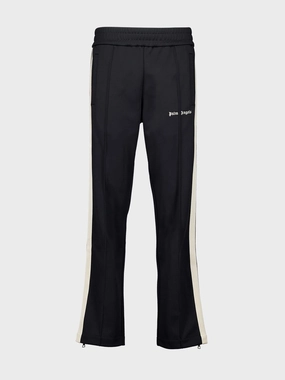 Black Classic Logo Track Pants Bottoms Mens - cheap mens shorts online