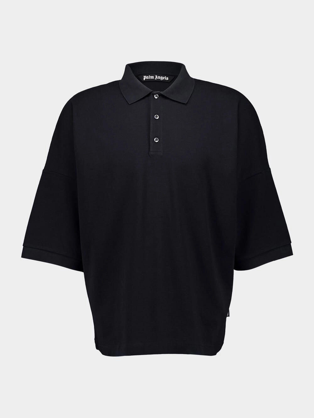 Black College Graphic Polo Shirt Tops Mens - men's t-shirts outlet
