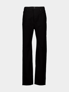 Black Cotton Blend Straight-Leg Jeans Bottoms Mens - cheap mens shorts online