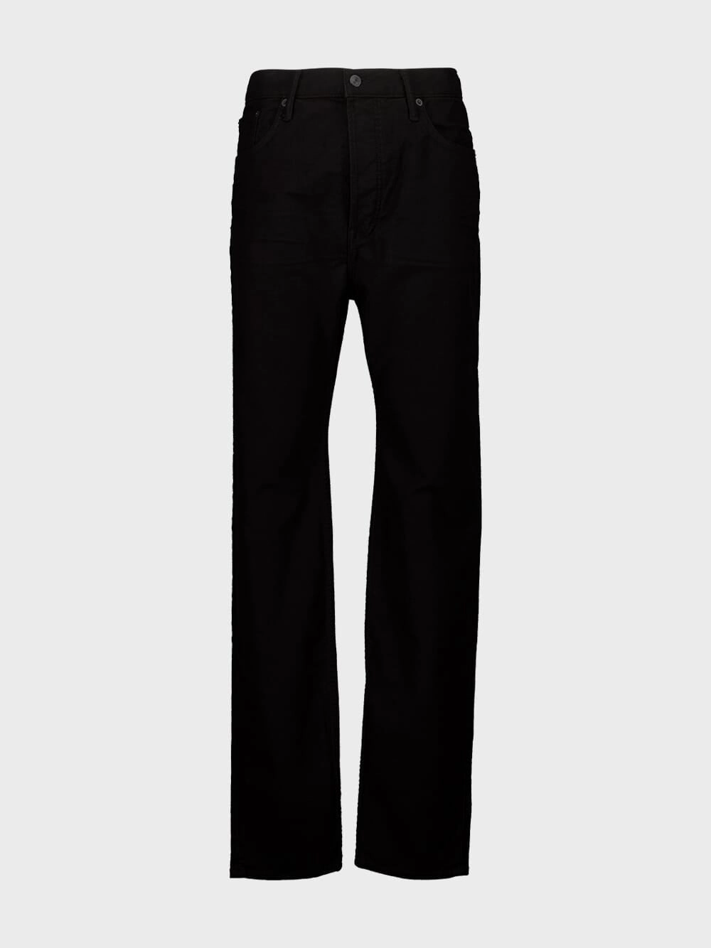 Black Cotton Blend Straight-Leg Jeans Bottoms Mens - cheap mens shorts online