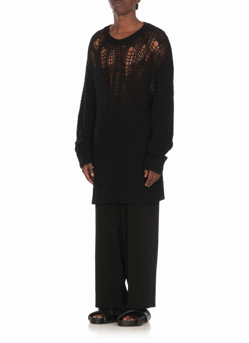 Black Cotton Sweater