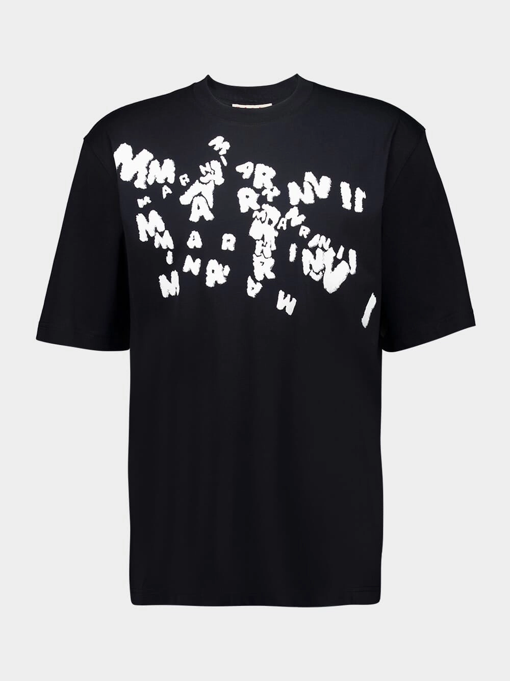 Black Cotton T-Shirt with Caos Logo