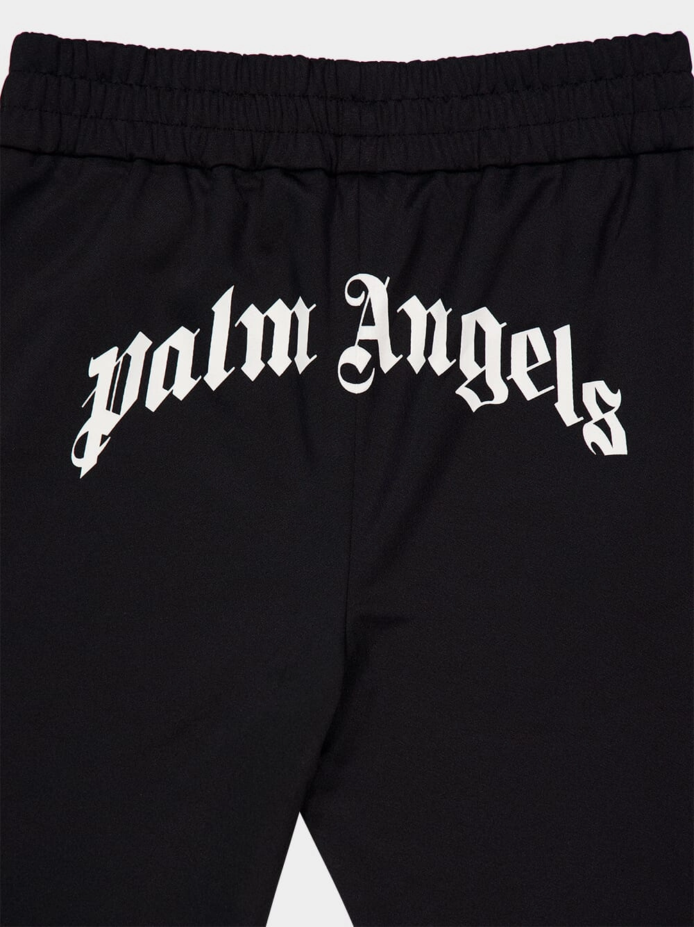 Black Curved Logo Track Pants