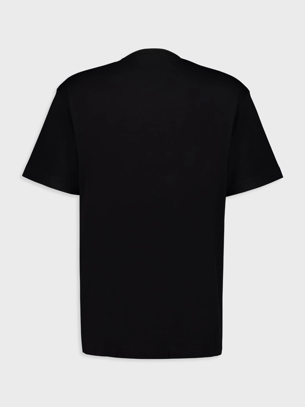 Black Embroidered Cotton Jersey T-Shirt