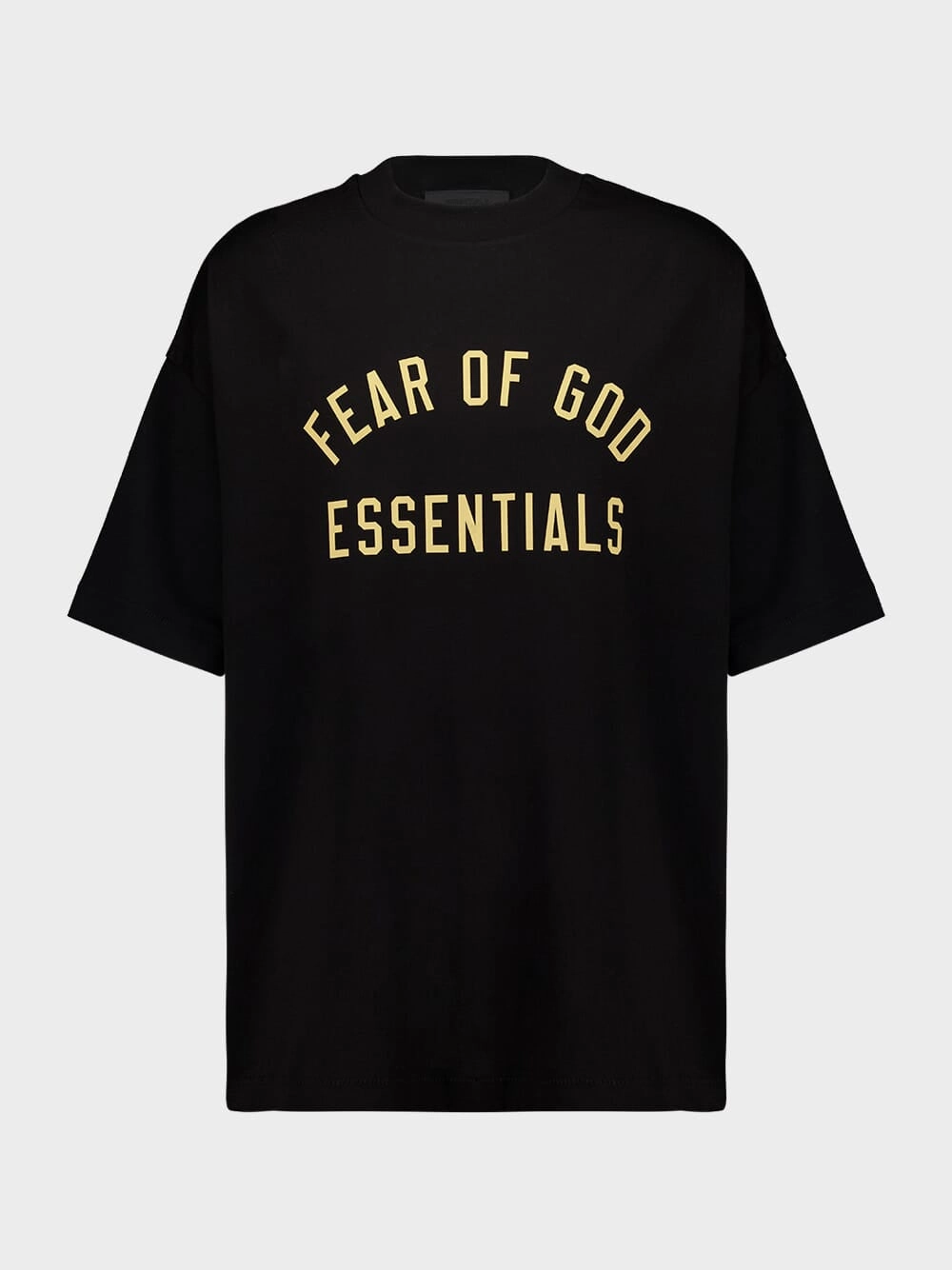 Black Essentials Jersey T-Shirt with Logo Tops Mens - flannel shirts