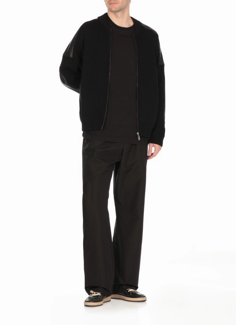 Black Fisherman Cardigan