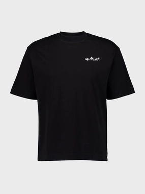 Black Flower Arrow T-Shirt Tops Mens - flannel shirts