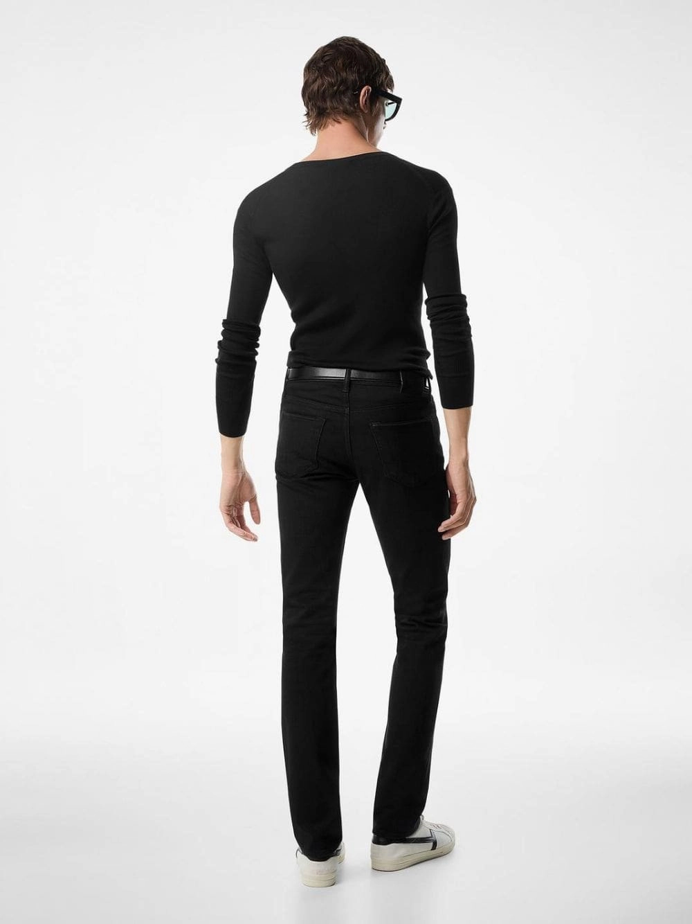 Black Jeans Straight Fit Stretch