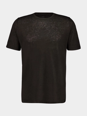 Black Linen T-Shirt Tops Mens - flannel shirts