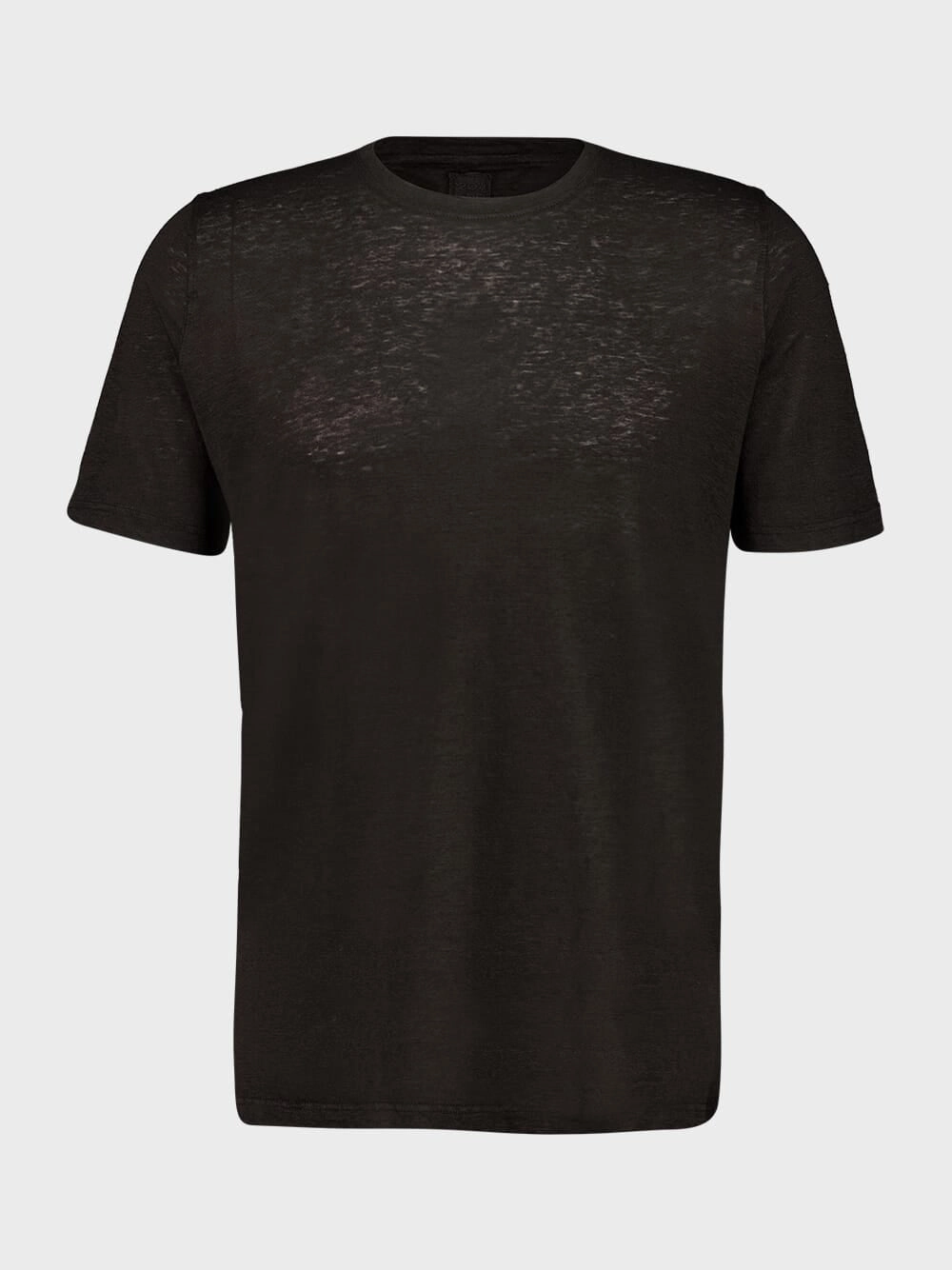 Black Linen T-Shirt Tops Mens - flannel shirts