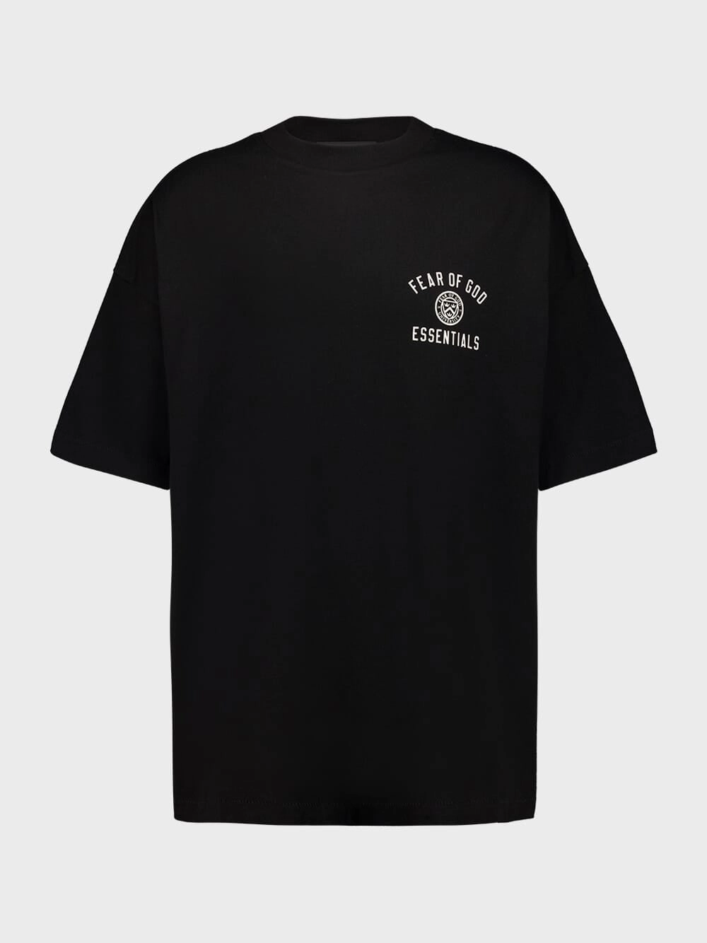 Black Logo T-Shirt Tops Mens - flannel shirts