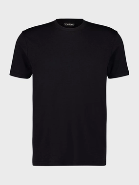 Black Lyocell Cotton T-Shirt Tops Mens - flannel shirts