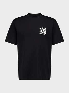 Black MA Logo T-Shirt Tops Mens - flannel shirts