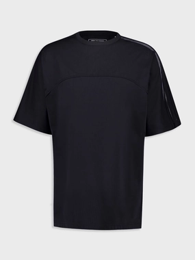 Black Mesh Detail T-Shirt Tops Mens - flannel shirts