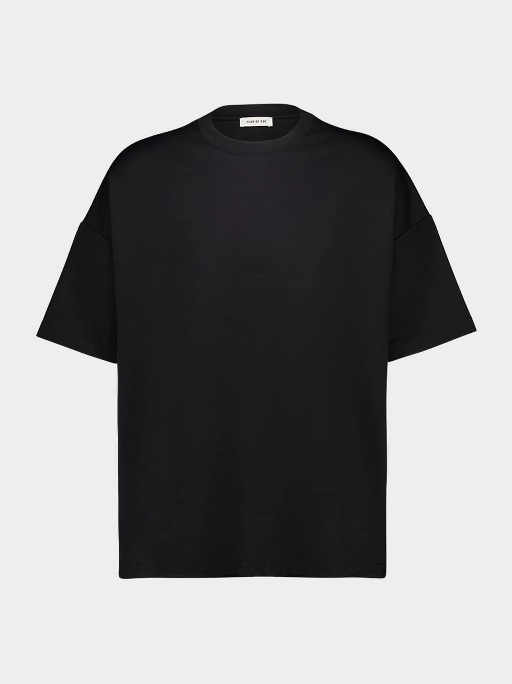 Black Milano Short Sleeve T-Shirt Tops Mens - flannel shirts