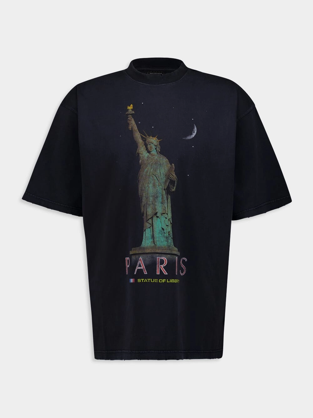 Black Paris Liberty T-Shirt Tops Mens - flannel shirts