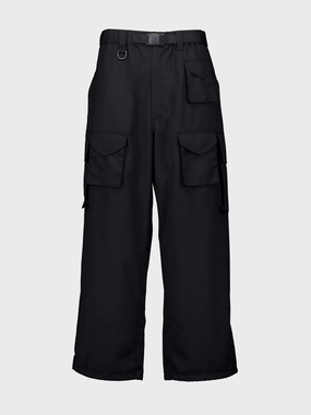 Black Refined Wool Cargo Tracksuit Trousers Bottoms Mens - cheap mens shorts online