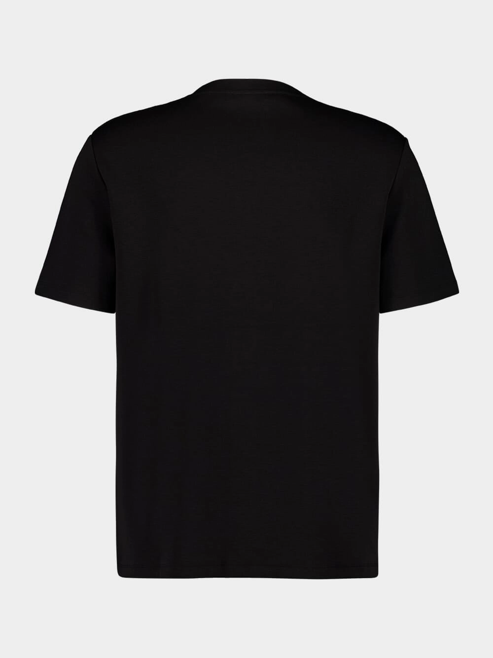 Black Regular Fit Small Logo T-Shirt