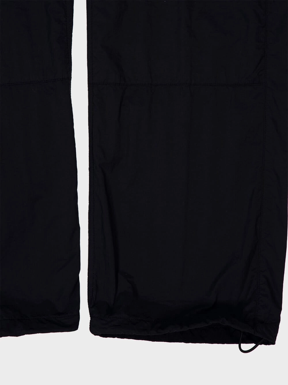 Black Relaxed Fit Ghost Nylon Trousers