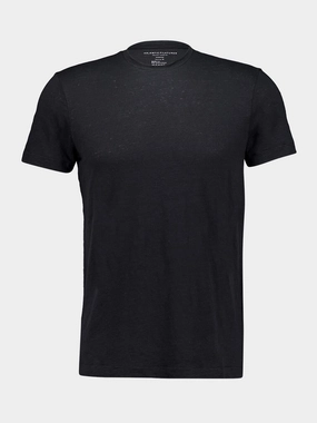 Black Round Neck Short-Sleeved T-Shirt Tops Mens - flannel shirts