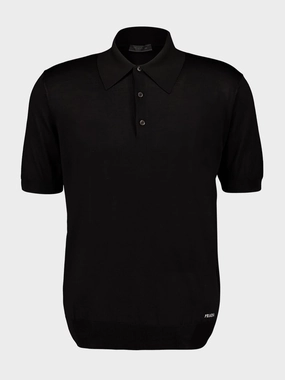 Black Silk Polo Shirt Tops Mens - men's t-shirts outlet