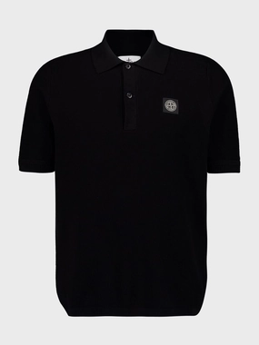 Black Soft Organic Cotton Polo Shirt Tops Mens - men's t-shirts outlet
