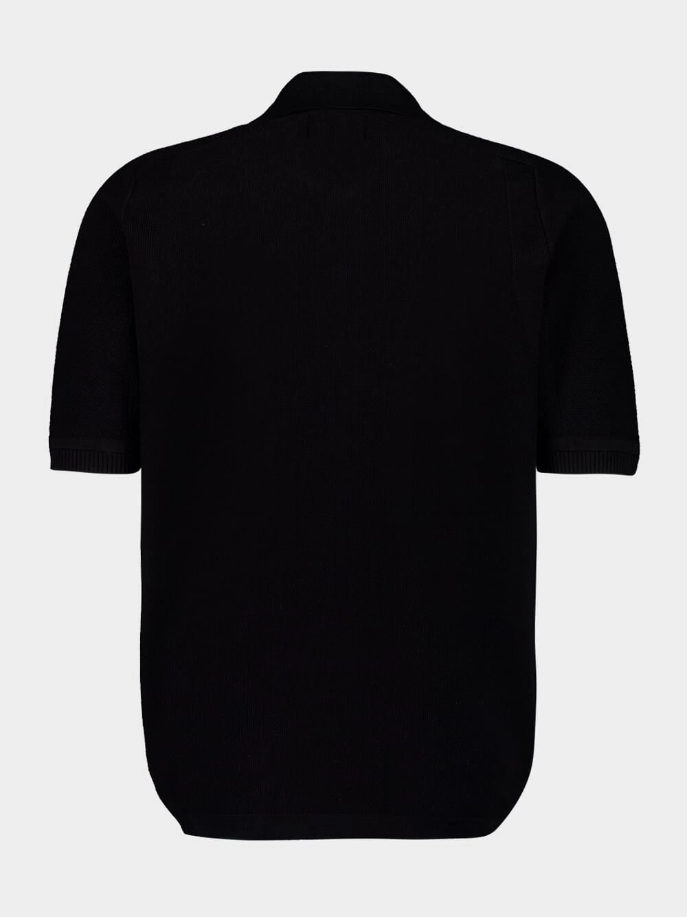 Black Soft Organic Cotton Polo Shirt